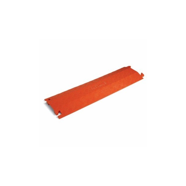 Checkers Cable Protector, 1-1/2 in H, 36 in L, 10-3/4 in W, 1 Channel, Polyurethane, Orange PLS1426-OR - main